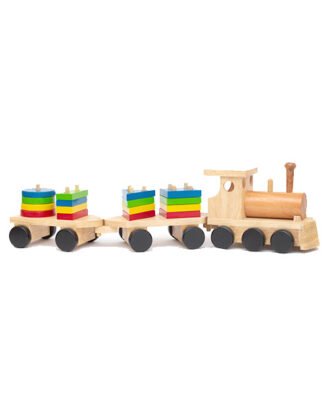 Shape Sorting Train - Wood