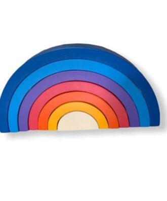 Wooden Rainbow Stacker - Sunset Shades